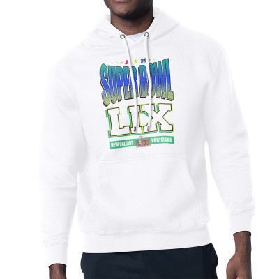Толстовка на флисе Super Bowl LIX  Starter Super Bowl Graphic Fleece - White
