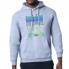 Толстовка на флисе Super Bowl LIX  Starter Super Bowl Graphic Fleece - Heather Gray