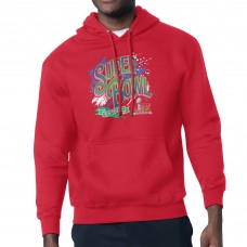 Толстовка на флисе Super Bowl LIX  Starter Super Bowl Graphic Fleece - Red