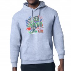Толстовка на флисе Super Bowl LIX  Starter Super Bowl Graphic Fleece - Heather Gray