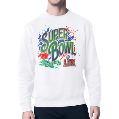 Свитшот Super Bowl LIX Starter Fleece Tri-Blend - White