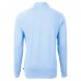 Las Vegas Raiders Cutter & Buck Powder Blue Raglan Adapt Eco Knit Heather Quarter-Zip Top