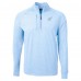 Arizona Cardinals Cutter & Buck Powder Blue Raglan Adapt Eco Knit Heather Quarter-Zip Top