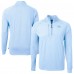 Baltimore Ravens Cutter & Buck Powder Blue Raglan Adapt Eco Knit Heather Quarter-Zip Top