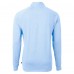 Detroit Lions Cutter & Buck Powder Blue Raglan Adapt Eco Knit Heather Quarter-Zip Top