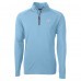 Arizona Cardinals Cutter & Buck Powder Blue Raglan Adapt Eco Knit Stretch Recycled Quarter-Zip Top