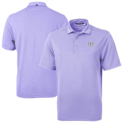 Cincinnati Bengals Cutter & Buck Purple Virtue Eco Pique Recycled Polo