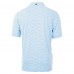 Houston Texans Cutter & Buck Powder Blue Virtue Eco Pique Botanical Print Recycled Polo