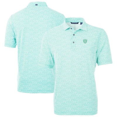 Las Vegas Raiders Cutter & Buck Mint Virtue Eco Pique Botanical Print Recycled Polo