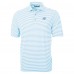 Carolina Panthers Cutter & Buck Powder Blue Virtue Eco Pique Stripe Recycled Polo