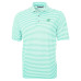Поло Carolina Panthers Cutter & Buck Green Virtue Eco Pique Stripe Recycled
