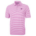 Поло Carolina Panthers Cutter & Buck Pink Virtue Eco Pique Stripe Recycled