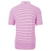 Поло Carolina Panthers Cutter & Buck Pink Virtue Eco Pique Stripe Recycled