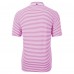 Green Bay Packers Cutter & Buck Pink Virtue Eco Pique Stripe Recycled Polo