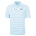 Houston Texans Cutter & Buck Powder Blue Virtue Eco Pique Stripe Recycled Polo