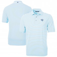 Jacksonville Jaguars Cutter & Buck Powder Blue Virtue Eco Pique Stripe Recycled Polo