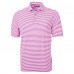 New York Giants Cutter & Buck Pink Virtue Eco Pique Stripe Recycled Polo