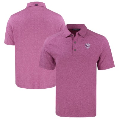 Chicago Bears Cutter & Buck Heather Pink Forge Eco Stretch Recycled Polo