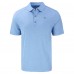 Denver Broncos Cutter & Buck Heather Powder Blue Forge Eco Stretch Recycled Polo