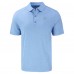Atlanta Falcons Cutter & Buck Heather Powder Blue Forge Eco Stretch Recycled Polo