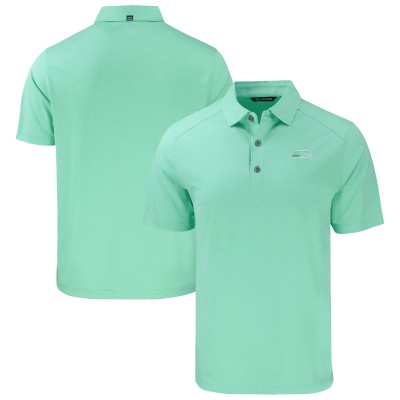 Seattle Seahawks Cutter & Buck Heather Mint Forge Eco Stretch Recycled Polo