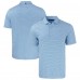 Los Angeles Chargers Cutter & Buck Powder Blue Forge Eco Double Stripe Stretch Recycled Polo