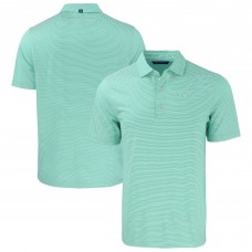 Las Vegas Raiders Cutter & Buck Light Green Forge Eco Double Stripe Stretch Recycled Polo