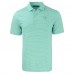 Jacksonville Jaguars Cutter & Buck Light Green Forge Eco Double Stripe Stretch Recycled Polo
