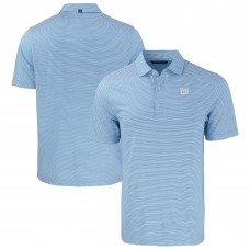 New York Giants Cutter & Buck Powder Blue Forge Eco Double Stripe Stretch Recycled Polo