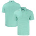 Поло Carolina Panthers Cutter & Buck Light Green Forge Eco Double Stripe Stretch Recycled