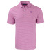Поло Carolina Panthers Cutter & Buck Light Purple Forge Eco Double Stripe Stretch Recycled
