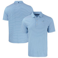 Поло Buffalo Bills Cutter & Buck Powder Blue Forge Eco Double Stripe Stretch Recycled