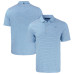 Поло Buffalo Bills Cutter & Buck Powder Blue Forge Eco Double Stripe Stretch Recycled