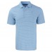 Atlanta Falcons Cutter & Buck Powder Blue Forge Eco Double Stripe Stretch Recycled Polo