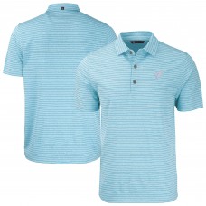 Arizona Cardinals Cutter & Buck Mint Forge Eco Heathered Stripe Stretch Recycled Polo