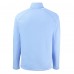 Cincinnati Bengals Cutter & Buck Powder Blue Peshastin Eco Fleece Recycled Raglan Quarter-Zip Top