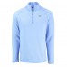 Green Bay Packers Cutter & Buck Powder Blue Peshastin Eco Fleece Recycled Raglan Quarter-Zip Top