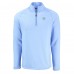 Las Vegas Raiders Cutter & Buck Powder Blue Peshastin Eco Fleece Recycled Raglan Quarter-Zip Top