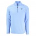 Atlanta Falcons Cutter & Buck Powder Blue Peshastin Eco Fleece Recycled Raglan Half-Zip Top