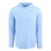 Los Angeles Chargers Cutter & Buck Powder Blue Coastline Epic Comfort Eco Recycled Hooded Shirt