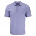 Denver Broncos Cutter & Buck Purple Pike Eco Shadow Check Print Recycled Polo