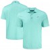 Miami Dolphins Cutter & Buck Green Pike Eco Shadow Check Print Recycled Polo
