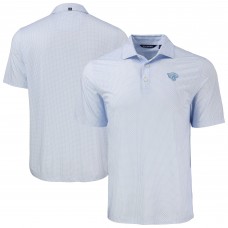 Jacksonville Jaguars Cutter & Buck Powder Blue Pike Eco Diamond Dot Print Recycled Polo