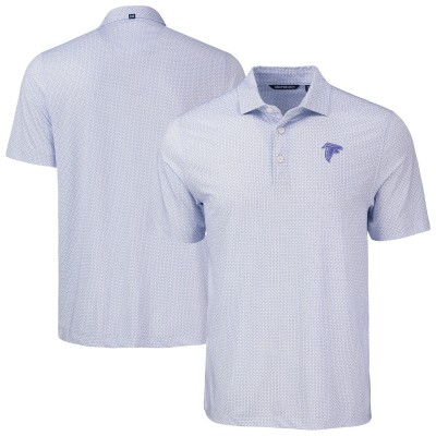 Atlanta Falcons Cutter & Buck Purple Pike Eco Diamond Dot Print Recycled Polo