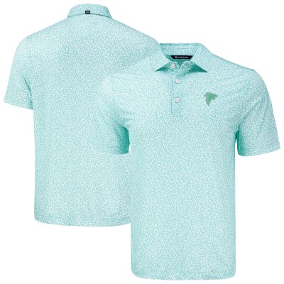 Atlanta Falcons Cutter & Buck Green Pike Eco Flora Print Recycled Polo