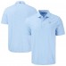 Green Bay Packers Cutter & Buck Powder Blue Forge Eco Fine Line Stripe Stretch Recycled Polo
