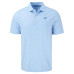 Поло Carolina Panthers Cutter & Buck Powder Blue Forge Eco Fine Line Stripe Stretch Recycled