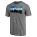Футболка Carolina Panthers Heather Gray Square Off Tri-Blend
