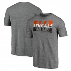 Cincinnati Bengals Heather Gray Square Off Tri-Blend T-Shirt