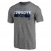 Футболка Dallas Cowboys Heather Gray Square Off Tri-Blend